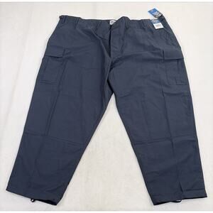 NEW GALLS Mens 5XL 6 Pocket Poly Cotton Ripstop BDU Pants TR077 Navy Blue Chrty